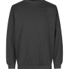 ID klassisk herre sweatshirt grafit melange str. L