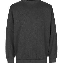 ID klassisk herre sweatshirt grafit melange str. L