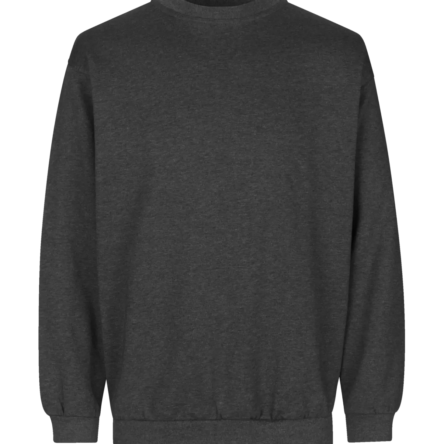 ID klassisk herre sweatshirt grafit melange str. L