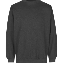 ID klassisk herre sweatshirt grafit melange str. L