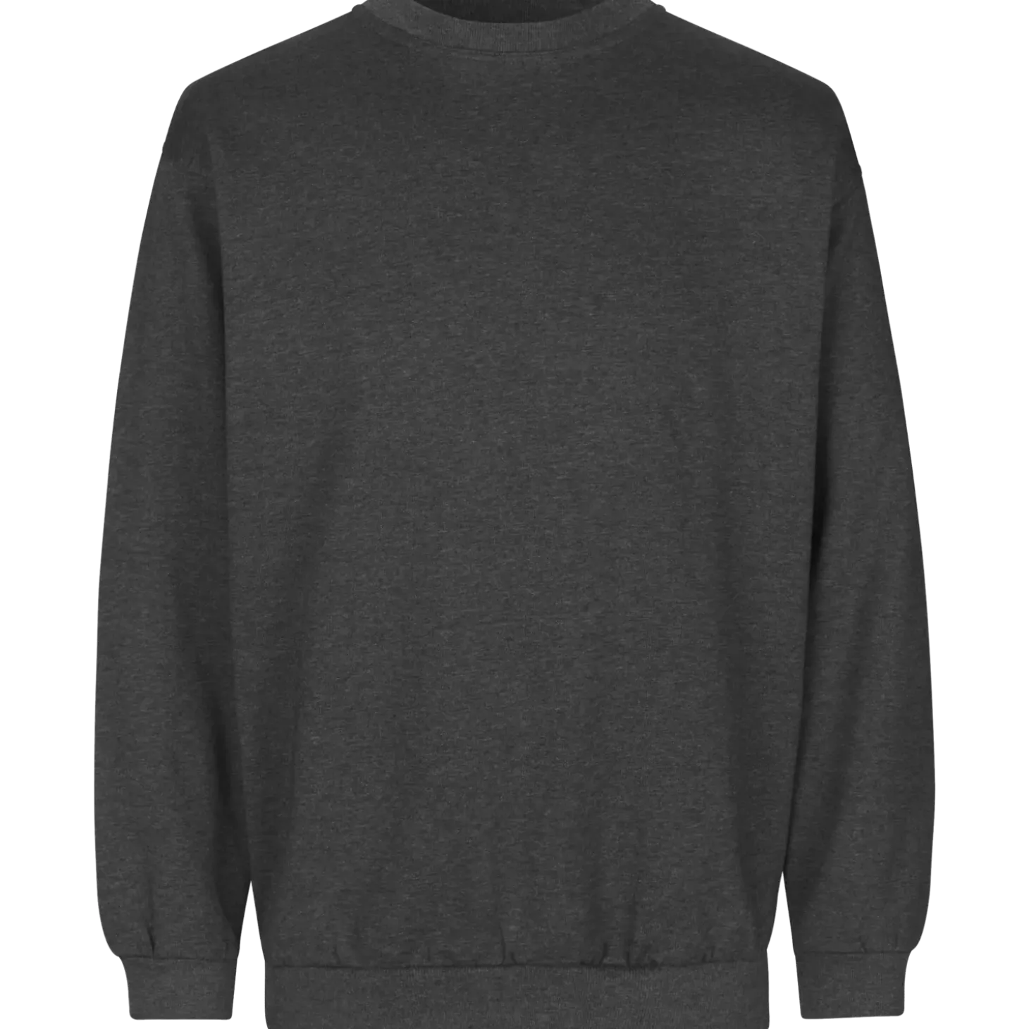 ID klassisk herre sweatshirt grafit melange str. L