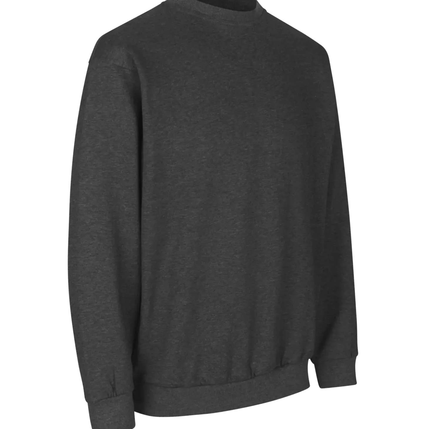 ID klassisk herre sweatshirt grafit melange str. L