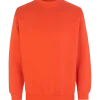 ID klassisk herre sweatshirt orange str. 2XL