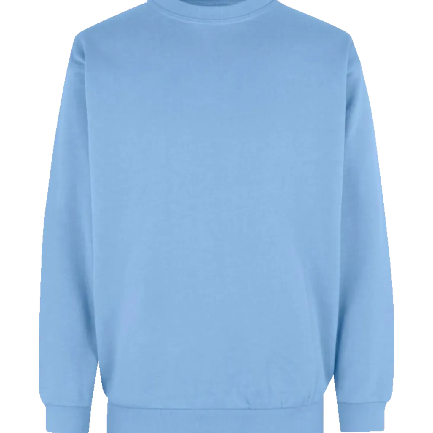 ID klassisk herre sweatshirt lys blå str. M