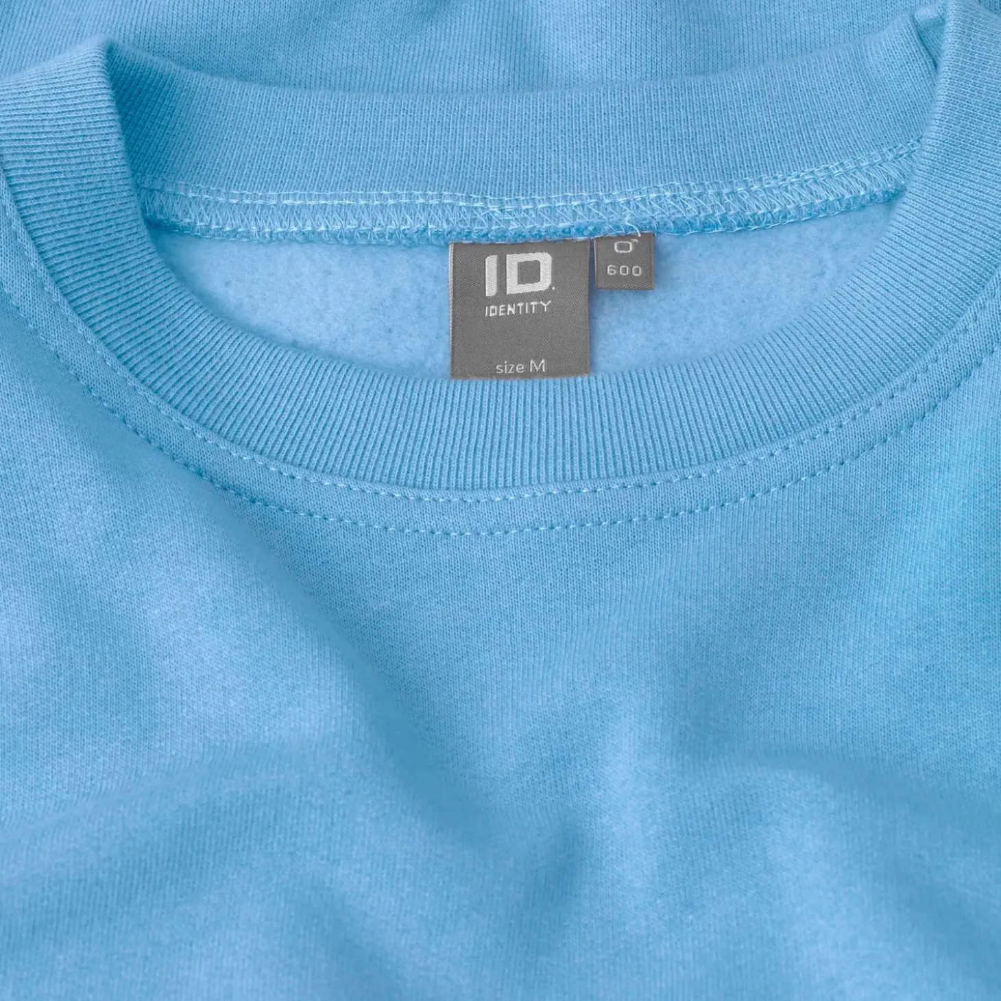 ID klassisk herre sweatshirt lys blå str. M