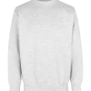 ID klassisk herre sweatshirt snow melange str. L