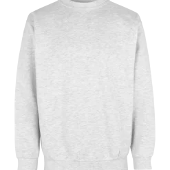 ID klassisk herre sweatshirt snow melange str. L