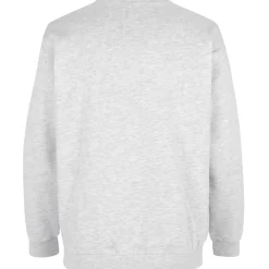 ID klassisk herre sweatshirt snow melange str. L