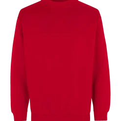 ID klassisk herre sweatshirt rød str. XL