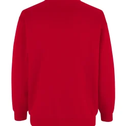 ID klassisk herre sweatshirt rød str. XL