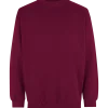 ID klassisk herre sweatshirt bordeaux str. 2XL