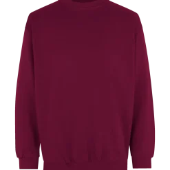 ID klassisk herre sweatshirt bordeaux str. 2XL