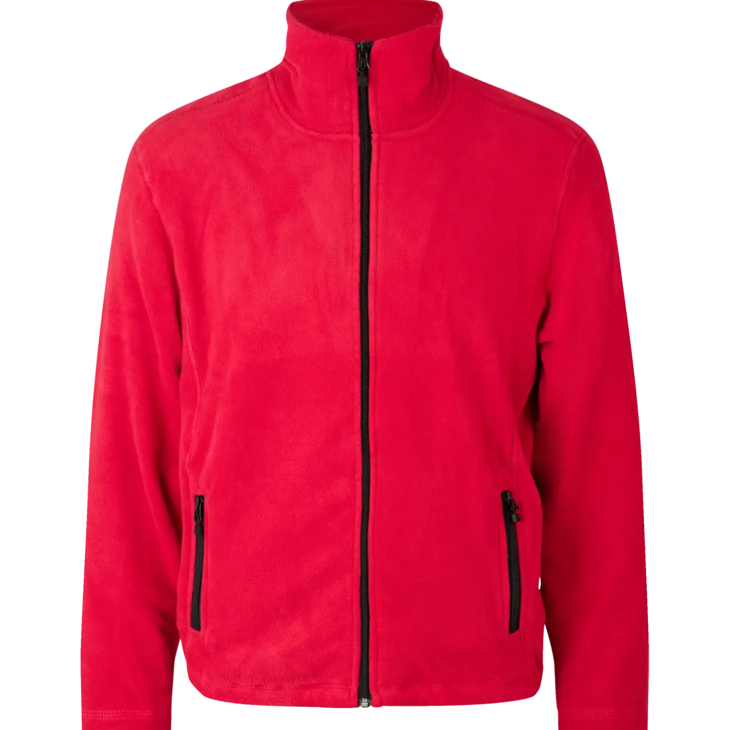 ID mikrofleece cardigan rød str. XL