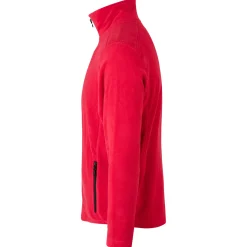 ID mikrofleece cardigan rød str. XL