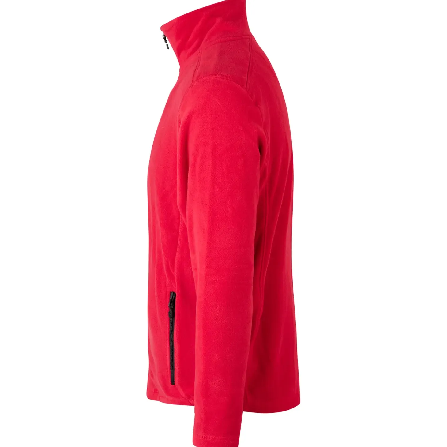 ID mikrofleece cardigan rød str. XL