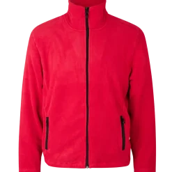 ID mikrofleece cardigan rød str. XL