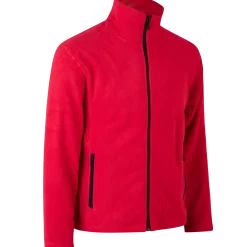 ID mikrofleece cardigan rød str. XL