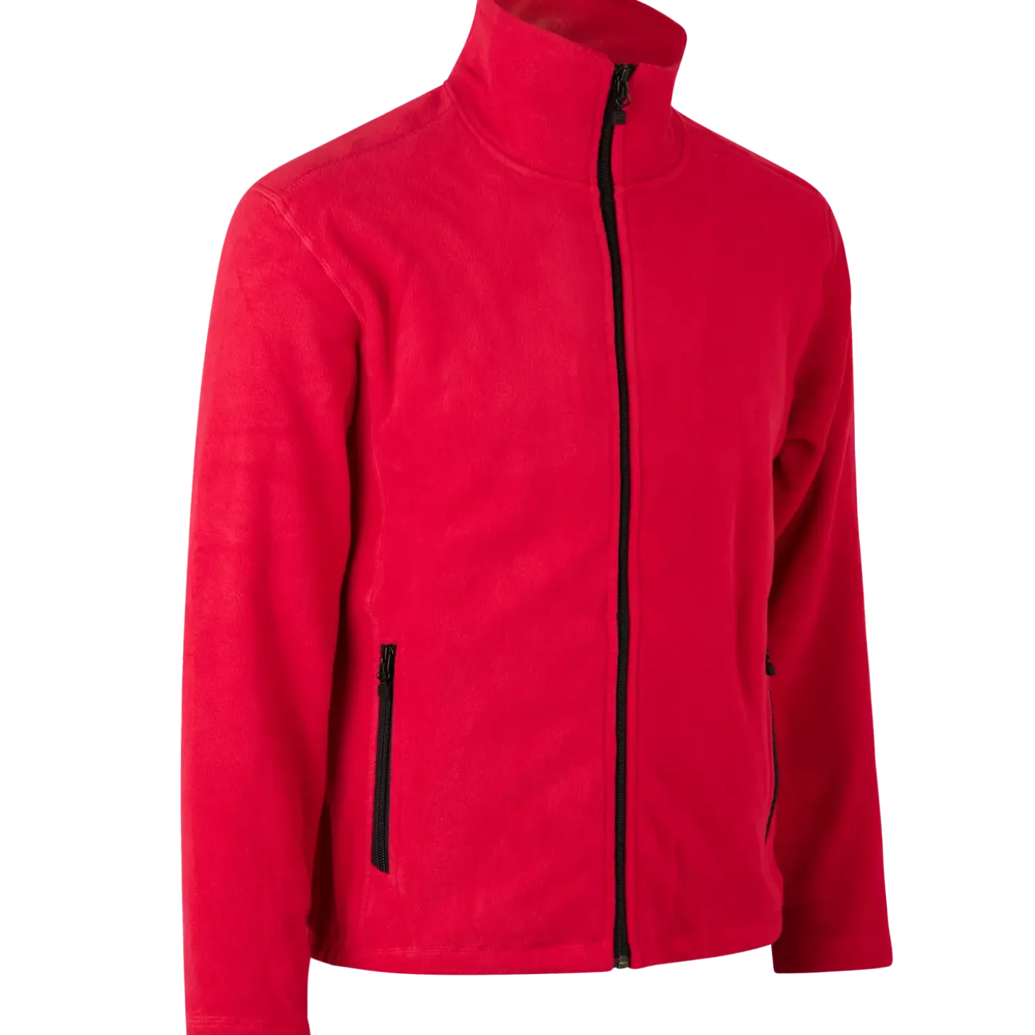 ID mikrofleece cardigan rød str. XL