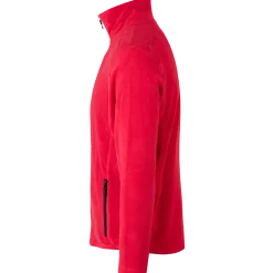 ID mikrofleece cardigan rød str. XL