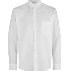 ID Oxford L/S Modern fit herre skjorte hvid str. L