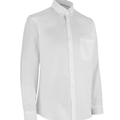ID Oxford L/S Modern fit herre skjorte hvid str. L