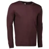 ID Pullover herre bordeaux melange str. XL
