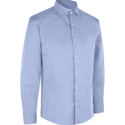 ID Seven Seas Fine Twill modern fit skjorte herre lys blå str. M