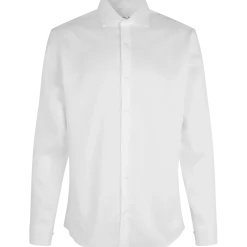 ID Seven Seas Fine Twill modern fit skjorte herre hvid str. L