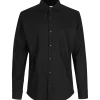 ID Seven Seas Fine Twill modern fit skjorte herre sort str. L