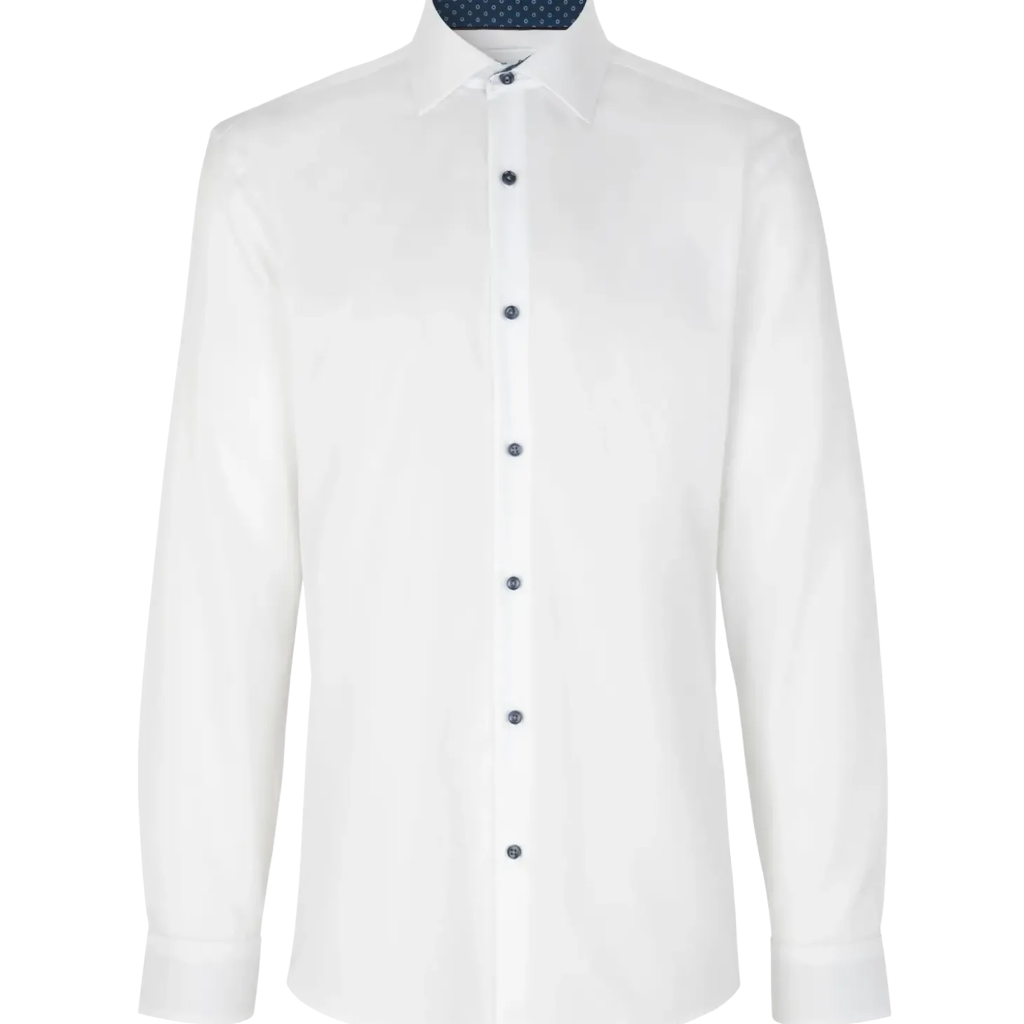 ID Seven Seas Fine Twill Virginia herre skjorte hvid str. M
