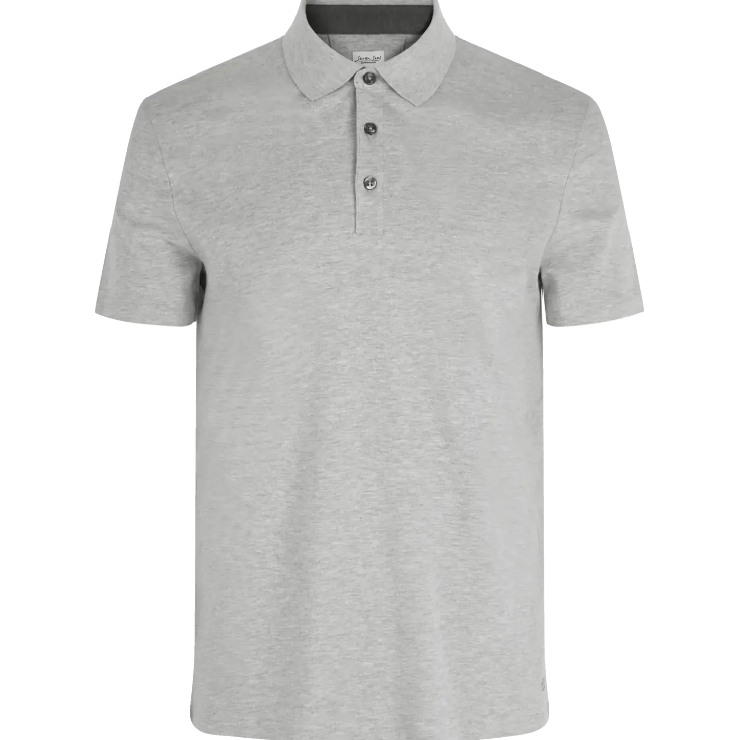 ID Seven Seas herre poloshirt lys grå melange str. XL