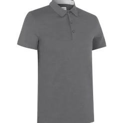 ID Seven Seas herre poloshirt mørk grå melange str. L