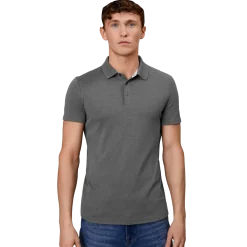 ID Seven Seas herre poloshirt mørk grå melange str. L