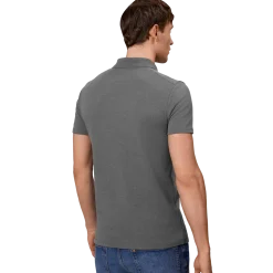 ID Seven Seas herre poloshirt mørk grå melange str. L