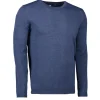 ID S650 Pullover herre blå melange str. XL