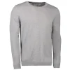 ID S650 Pullover herre lys grå melange str. L