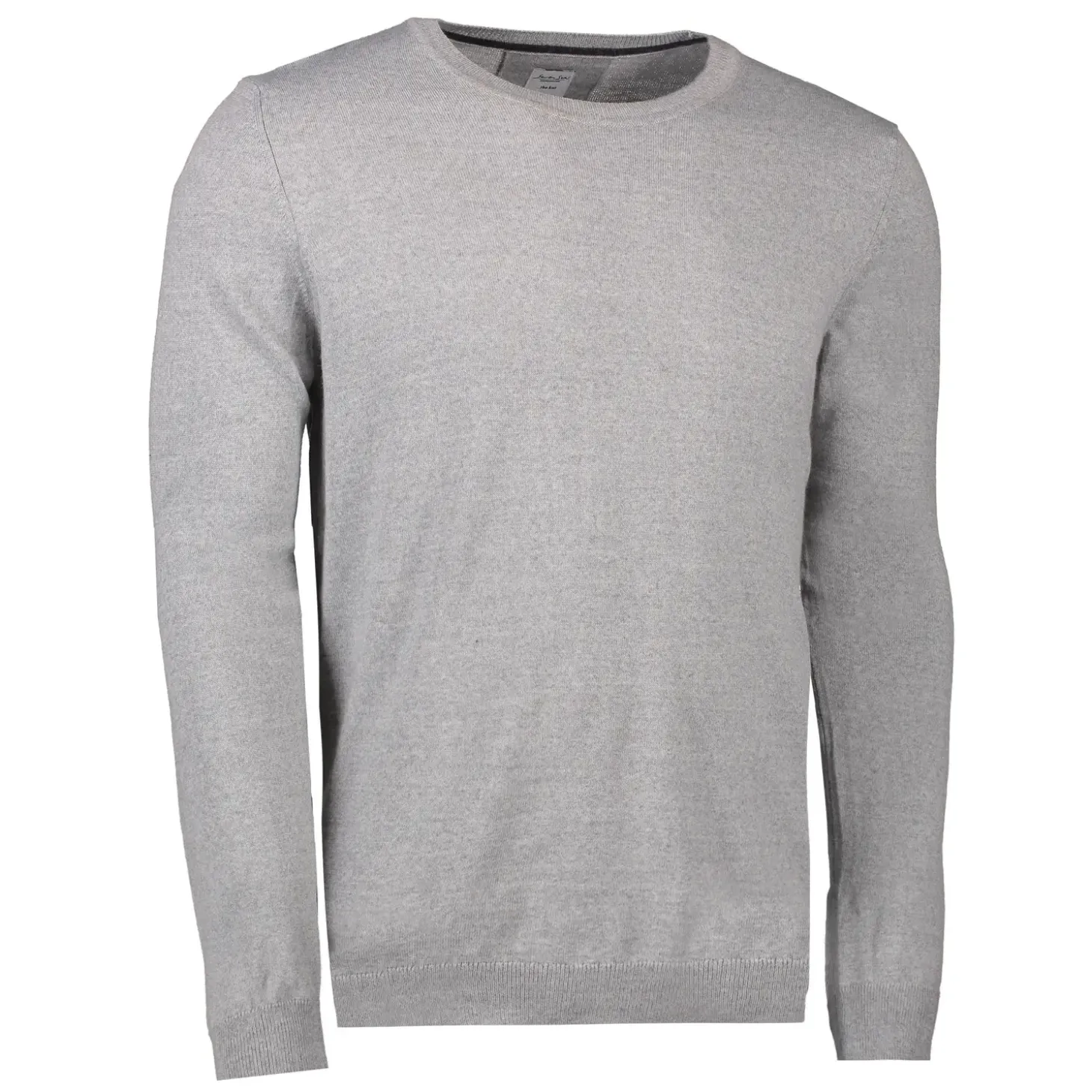 ID S650 Pullover herre lys grå melange str. L