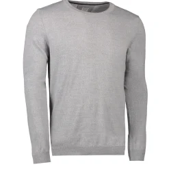 ID S650 Pullover herre lys grå melange str. L