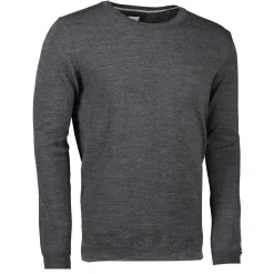 ID S650 Pullover herre mørk grå melange str. L