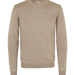 ID S650 Pullover herre sand melange str. L