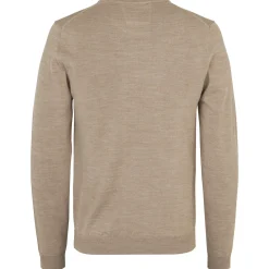 ID S650 Pullover herre sand melange str. L