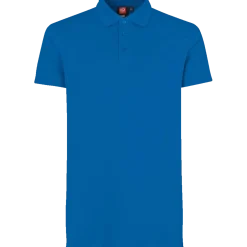 ID stretch herre poloshirt azur str. L