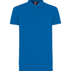 ID stretch herre poloshirt azur str. L
