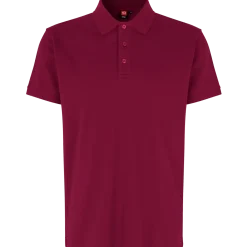 ID stretch herre poloshirt bordeaux str. 2XL