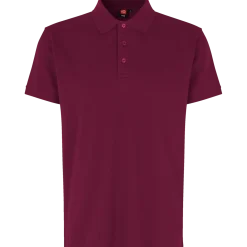 ID stretch herre poloshirt bordeaux str. 2XL