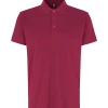 ID stretch herre poloshirt cerise str. L