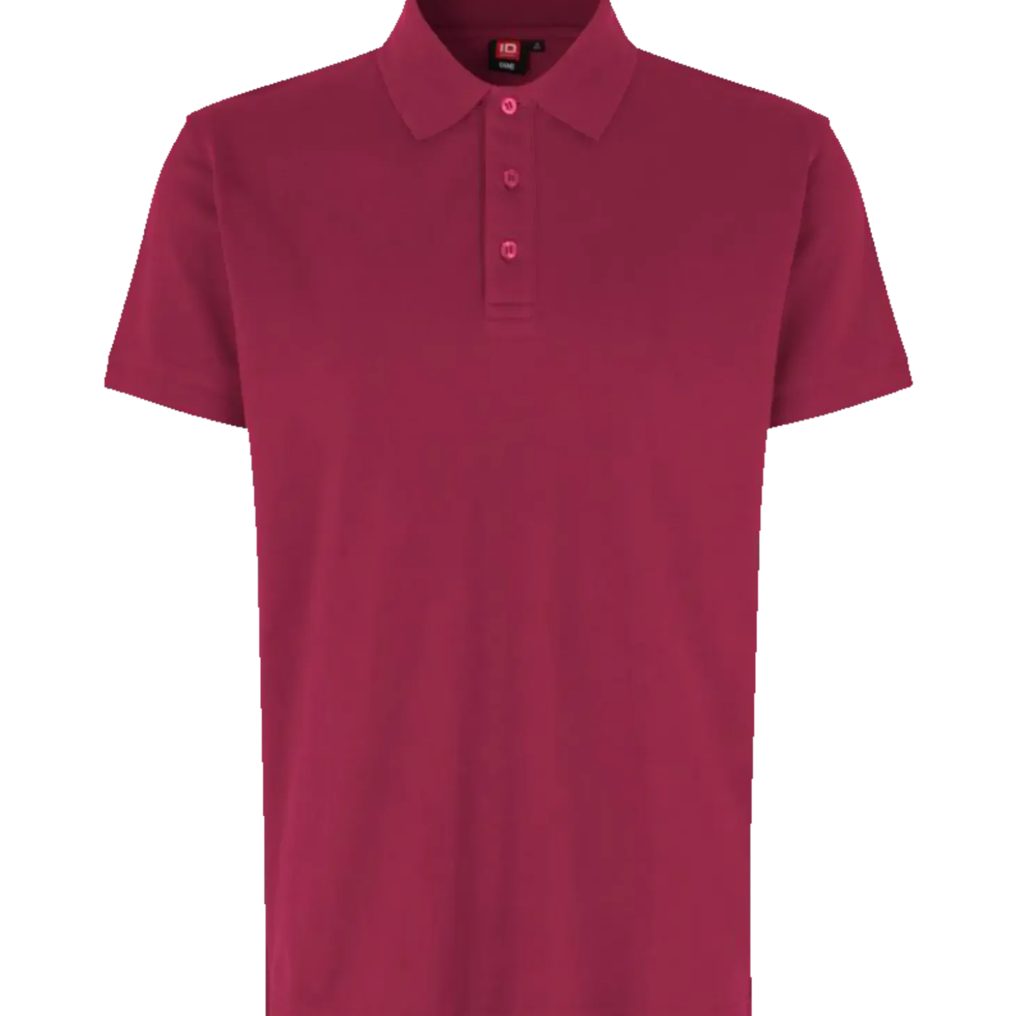 ID stretch herre poloshirt cerise str. L