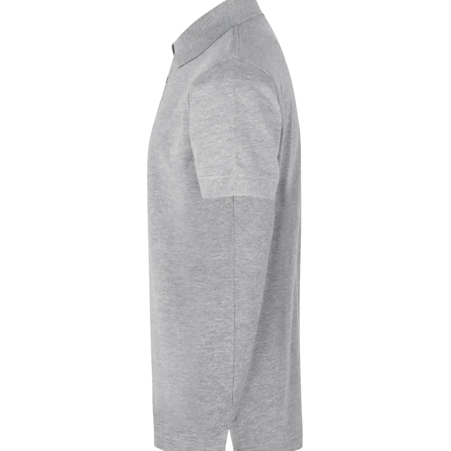 ID 0525 stretch herre poloshirt grå melange str. S