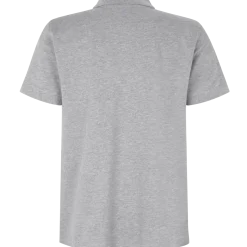 ID 0525 stretch herre poloshirt grå melange str. S