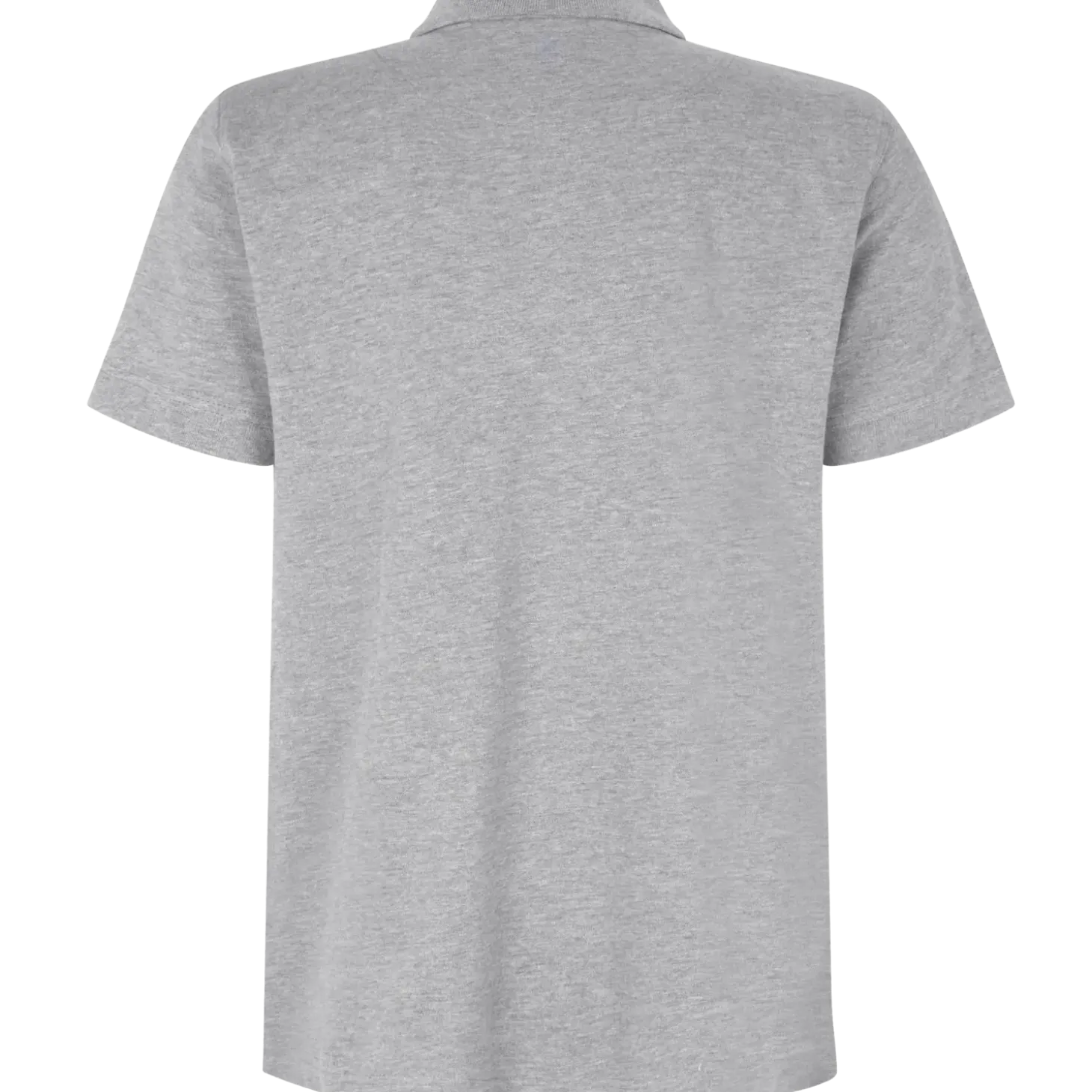 ID 0525 stretch herre poloshirt grå melange str. S